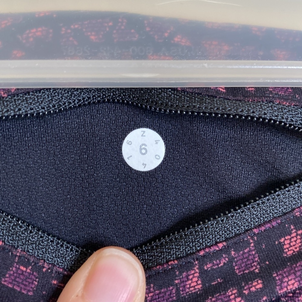 Lululemon speed tights women’s six 6 shatter weave dust coral EUC - Picture 6 of 6